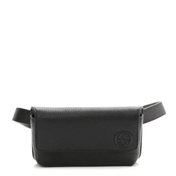 Brand new with box and dustbag Gucci Black Leather belt bag